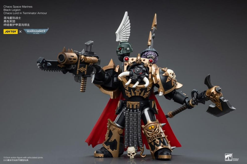 Warhammer 40K - Chaos Space Marines - Black Legion - Chaos Lord in Terminator Armor - Collectables > Action Figures > toys -  Joy Toy