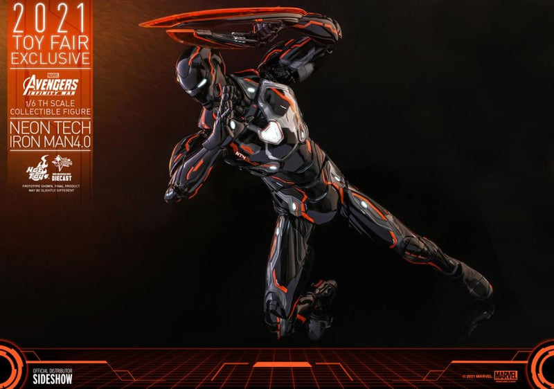 Avengers: Infinity War MMS597D39 Neon Tech Iron Man 4.0 1/6th Scale - Exclusive - Collectables > Action Figures > toys -  Hot Toys