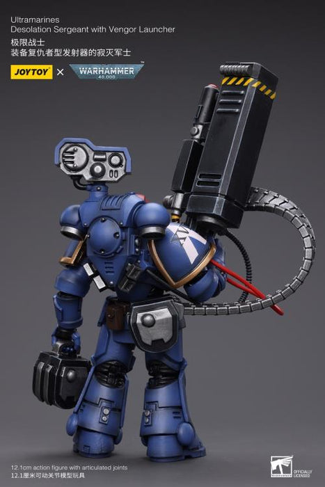 Warhammer 40K - Ultramarines - Desolation Sergeant with Vengor Launcher 1/18 Scale Action Figure - Collectables > Action Figures > toys -  Joy Toy