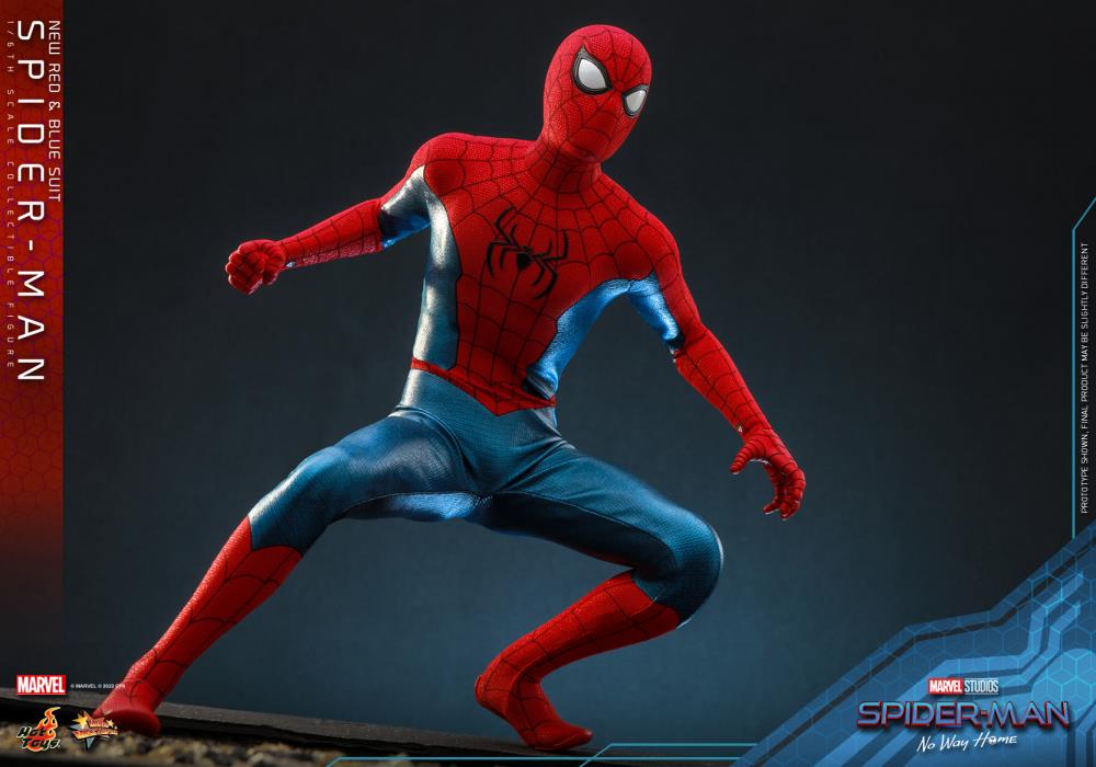 Spider-Man: No Way Home MMS679 Spider-Man (New Red and Blue Suit) 1/6th Scale Collectible Figure