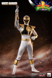 Three Zero Mighty Morphin Power Rangers - FigZero 1/6 White Ranger (preorder) - Collectables > Action Figures > toys -  ThreeZero