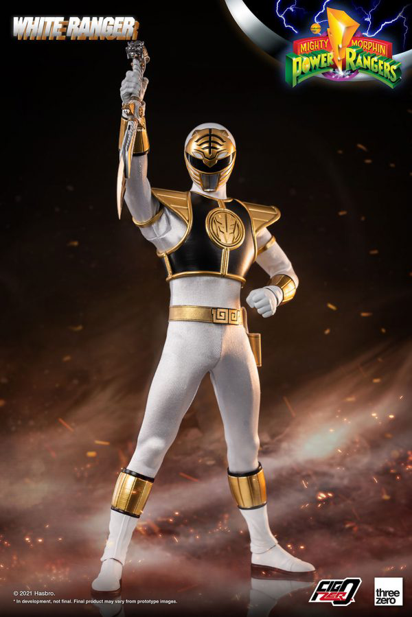 Three Zero Mighty Morphin Power Rangers - FigZero 1/6 White Ranger (preorder) - Collectables > Action Figures > toys -  ThreeZero