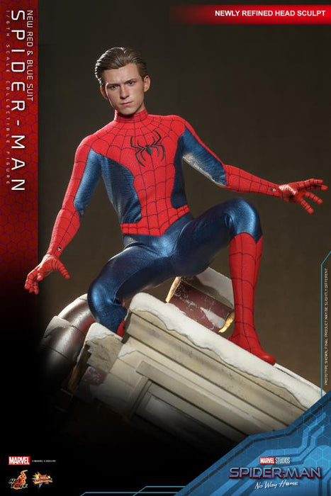 Spider-Man: No Way Home MMS679 Spider-Man (New Red and Blue Suit) 1/6th Scale Collectible Figure