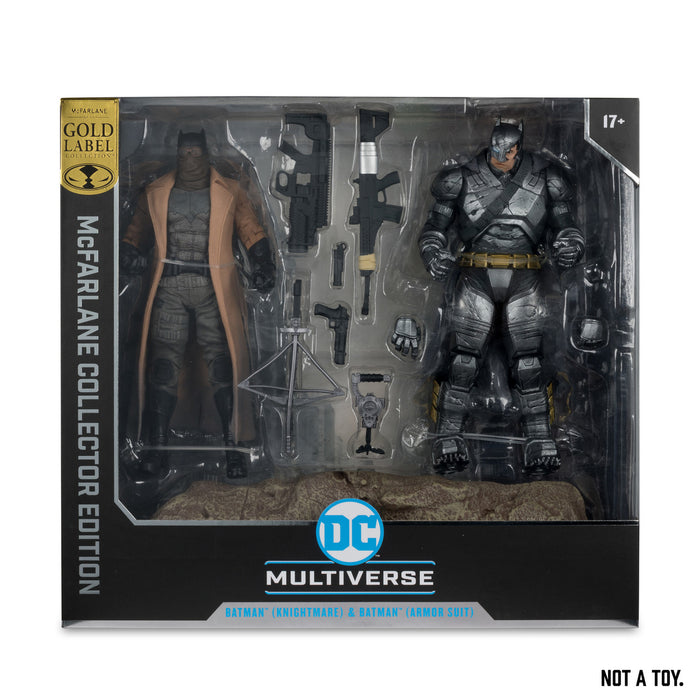 Batman Knightmare & Batman Armor Suit (Batman v Superman: Dawn of Justice) 2-Pack Gold Label  (preorder January )