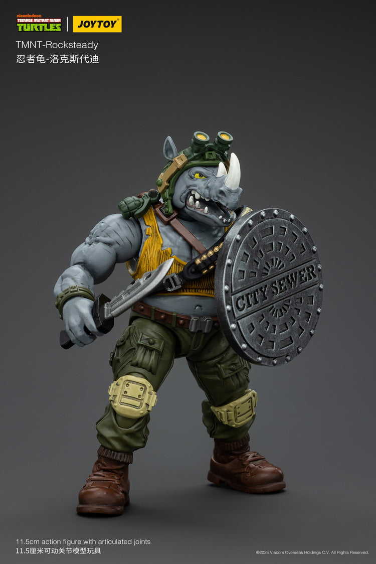TMNT - 1/18 Scale Teenage Mutant Ninja Turtles - Rocksteady - Collectables > Action Figures > toys -  Joy Toy