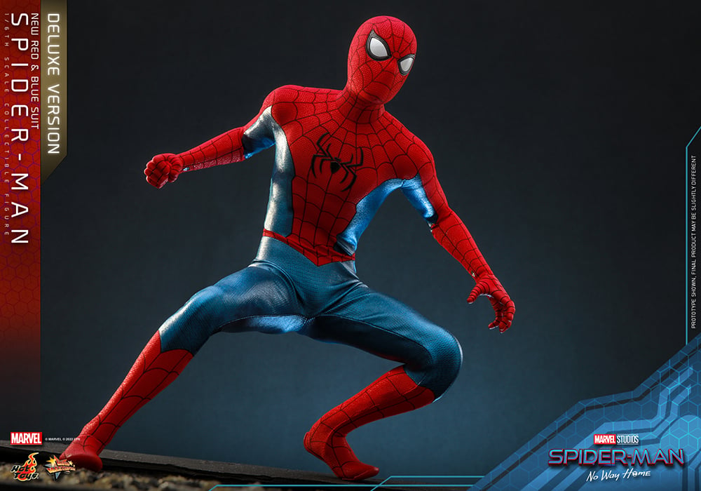 Spider-Man: No Way Home MMS680 Spider-Man (New Red and Blue Suit) Deluxe 1/6th Scale Collectible Figure