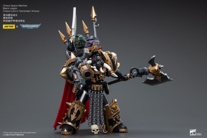 Warhammer 40K - Chaos Space Marines - Black Legion - Chaos Lord in Terminator Armor - Collectables > Action Figures > toys -  Joy Toy
