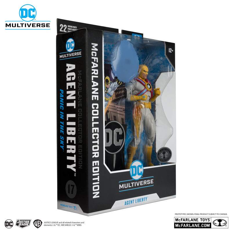 DC Multiverse Agent Liberty (Panic in The Sky) Collector Edition #17 - Chase / Platinum - Action figure -  McFarlane Toys