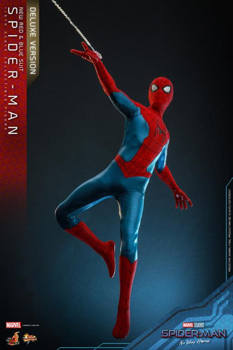 Spider-Man: No Way Home MMS680 Spider-Man (New Red and Blue Suit) Deluxe 1/6th Scale Collectible Figure