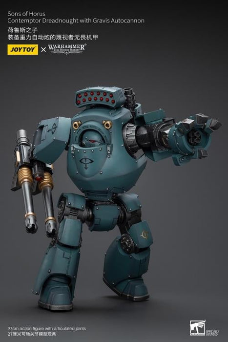 Warhammer 40K - Chaos - Sons of Horus - Contemptor Dreadnought with Gravis Autocannon