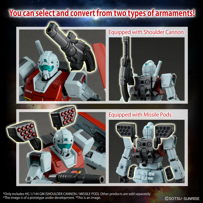 HG GM (Shoulder Cannon / Missile Pod) 1/144 - Model Kit > Collectable > Gunpla > Hobby -  Bandai
