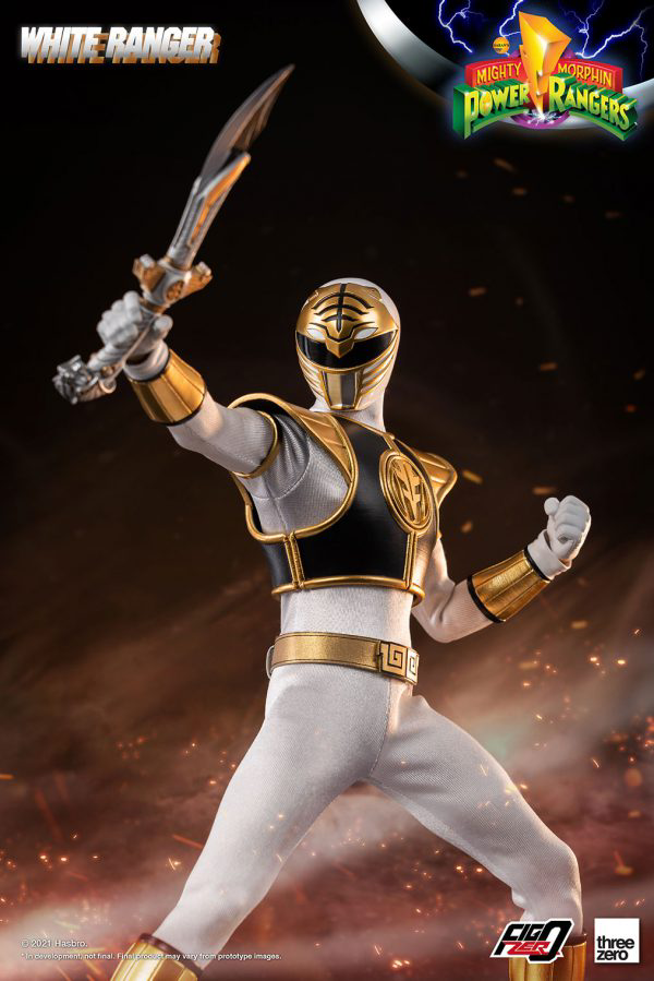 Three Zero Mighty Morphin Power Rangers - FigZero 1/6 White Ranger (preorder) - Collectables > Action Figures > toys -  ThreeZero