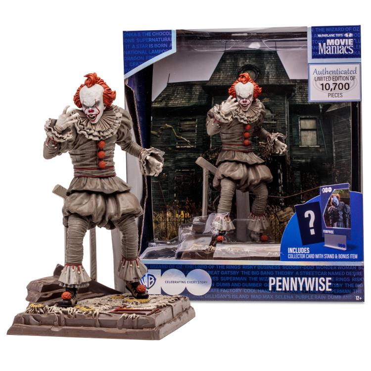 IT Chapter Two Movie Maniacs WB 100 Pennywise 6" Limited Edition Figure - statue -  McFarlane Toys