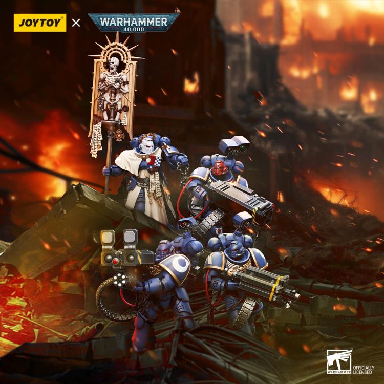 Warhammer 40K - Ultramarines - Desolation Sergeant with Vengor Launcher 1/18 Scale Action Figure - Collectables > Action Figures > toys -  Joy Toy