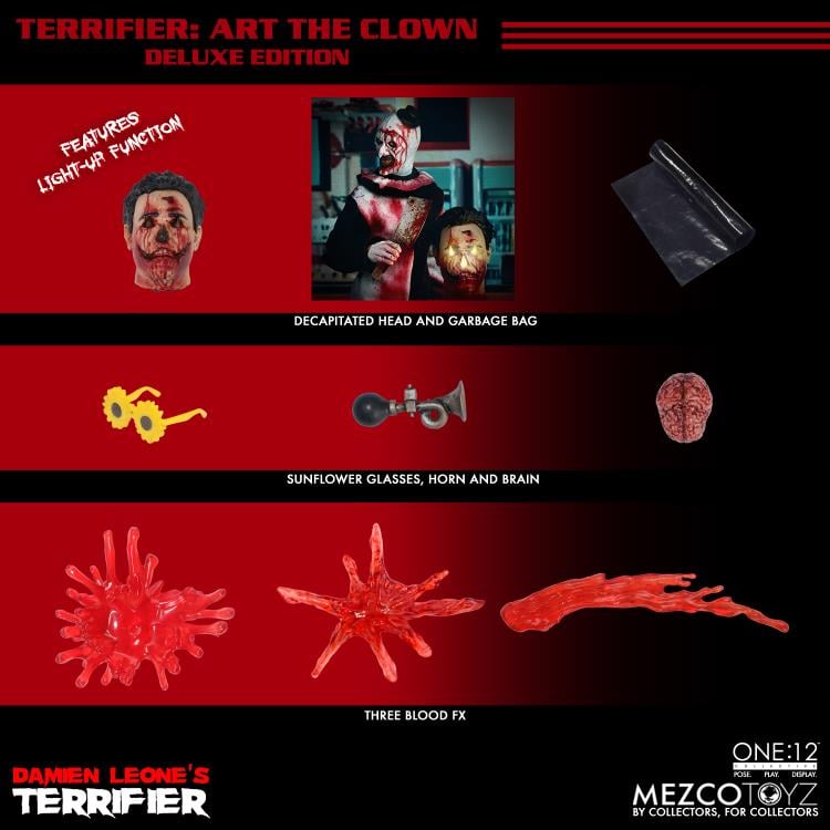 Terrifier One:12 Collective Art the Clown (Deluxe Edition) Action Figure (preorder June 2025) - Collectables > Action Figures > toys -  MEZCO TOYS