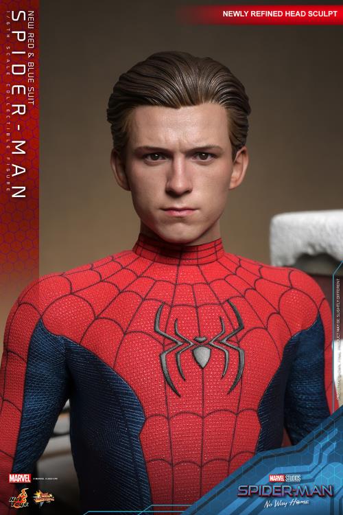 Spider-Man: No Way Home MMS680 Spider-Man (New Red and Blue Suit) Deluxe 1/6th Scale Collectible Figure - Collectables > Action Figures > toy -  Hot Toys