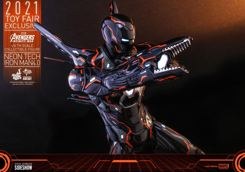 Avengers: Infinity War MMS597D39 Neon Tech Iron Man 4.0 1/6th Scale - Exclusive - Collectables > Action Figures > toys -  Hot Toys