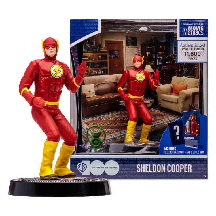 The Big Bang Theory Movie Maniacs WB 100 Sheldon Cooper 6" Limited Edition Figure - statue -  McFarlane Toys