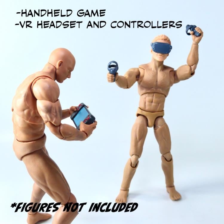 Game On! Super Action Stuff - Set B - Cats with Knives 2 Action Figure Accessory Set - Collectables > Action Figures > toys -  HAPPYCAT INDUSTRIES