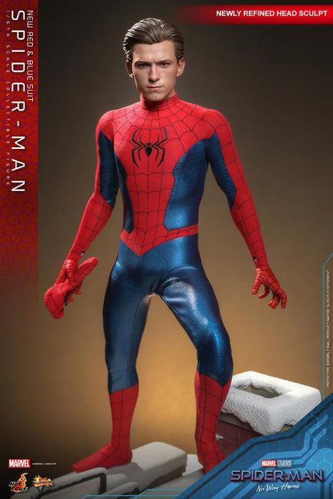 Spider-Man: No Way Home MMS679 Spider-Man (New Red and Blue Suit) 1/6th Scale Collectible Figure