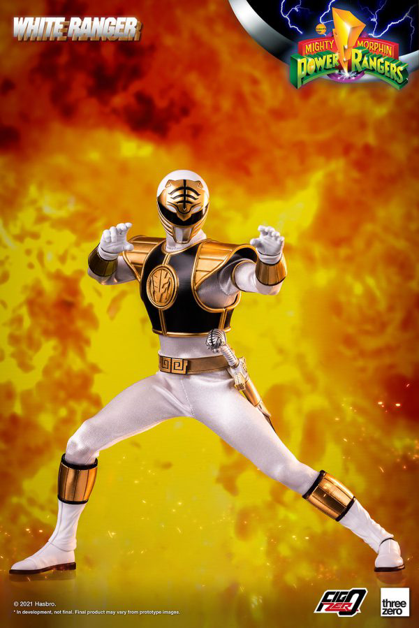 Three Zero Mighty Morphin Power Rangers - FigZero 1/6 White Ranger (preorder) - Collectables > Action Figures > toys -  ThreeZero