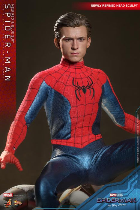 Spider-Man: No Way Home MMS679 Spider-Man (New Red and Blue Suit) 1/6th Scale Collectible Figure