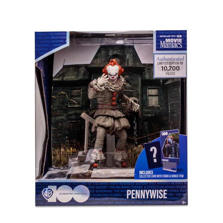 IT Chapter Two Movie Maniacs WB 100 Pennywise 6" Limited Edition Figure - statue -  McFarlane Toys