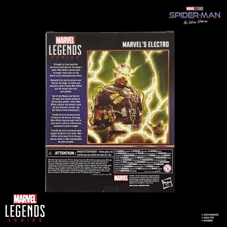 Spider-Man: No Way Home Marvel Legends Electro Deluxe - Collectables > Action Figures > toys -  Hasbro