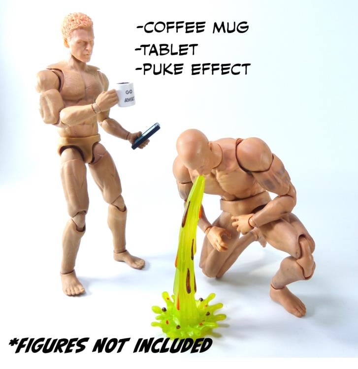 Game On! Super Action Stuff - Set B - Cats with Knives 2 Action Figure Accessory Set - Collectables > Action Figures > toys -  HAPPYCAT INDUSTRIES