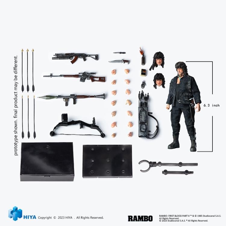 Rambo III Exquisite Super Series John Rambo 1/12 Scale Action Figure - Collectables > Action Figures > toys -  HIYA TOYS