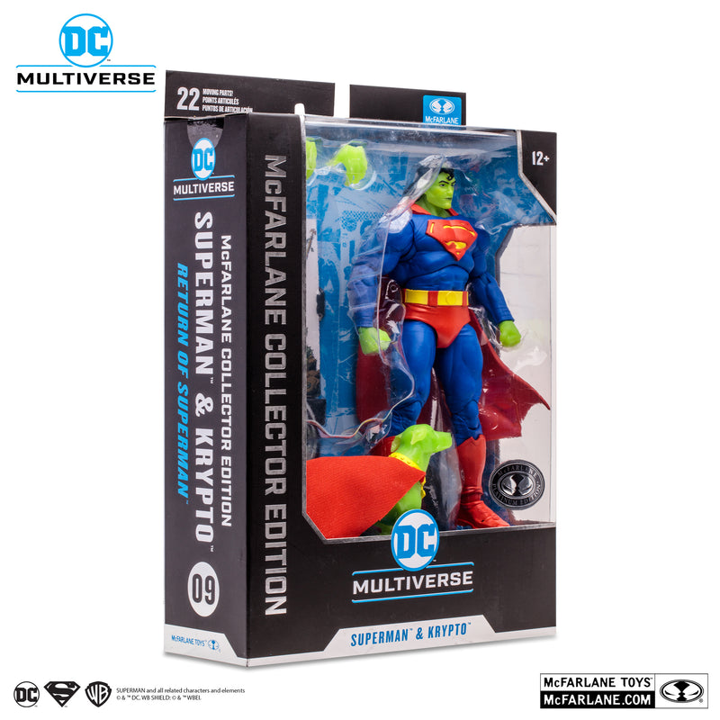 Collector Edition #9 - Superman & Krypto - Return of Superman - Chase / platinum - Collectables > Action Figures > toys -  McFarlane Toys