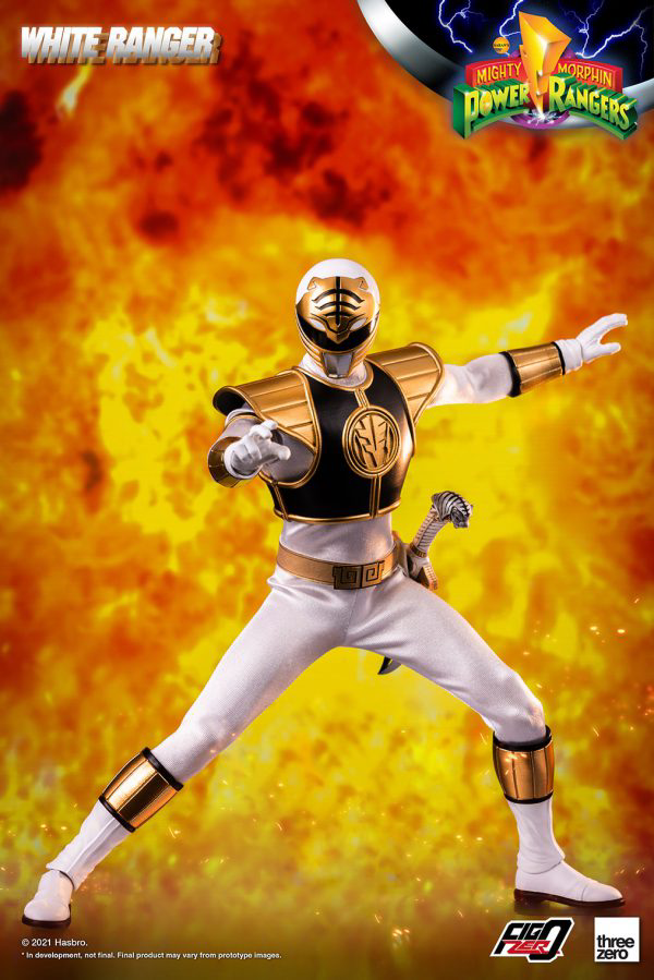 Three Zero Mighty Morphin Power Rangers - FigZero 1/6 White Ranger (preorder) - Collectables > Action Figures > toys -  ThreeZero
