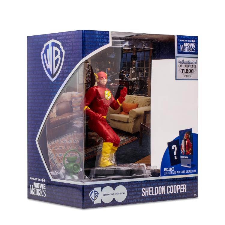 The Big Bang Theory Movie Maniacs WB 100 Sheldon Cooper 6" Limited Edition Figure - statue -  McFarlane Toys