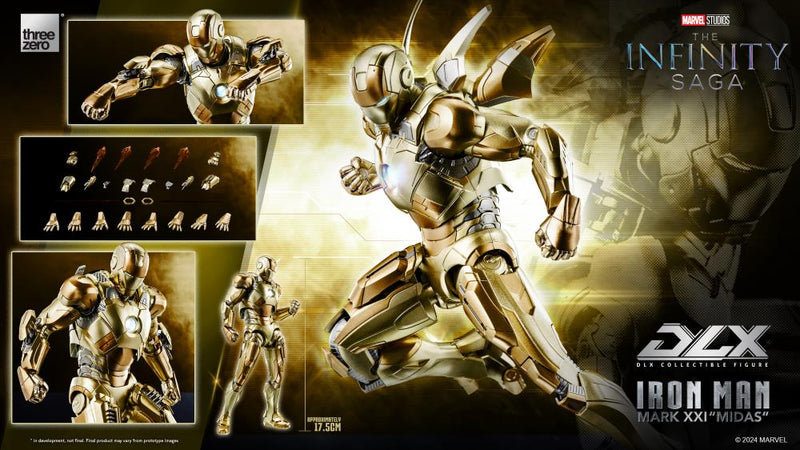 Avengers: The Infinity Saga DLX Iron Man Mark XXI "Midas" 1/12 Scale Action Figure (Preorder Q3 2025) - Collectables > Action Figures > toys -  ThreeZero