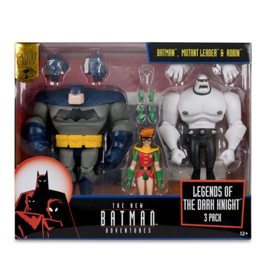 DC DIRECT - NEW BATMAN ADVENTURES 3PK - BATMAN, MUTANT LEADER AND ROBIN - LEGENDS OF THE DARK KNIGHT - (preorder DEC)