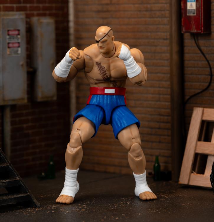 Jada Sagat Street Fighter II Deluxe Action Figure 6inch Scale New in USA