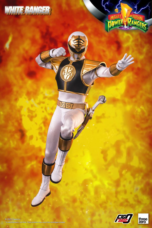 Three Zero Mighty Morphin Power Rangers - FigZero 1/6 White Ranger (preorder) - Collectables > Action Figures > toys -  ThreeZero