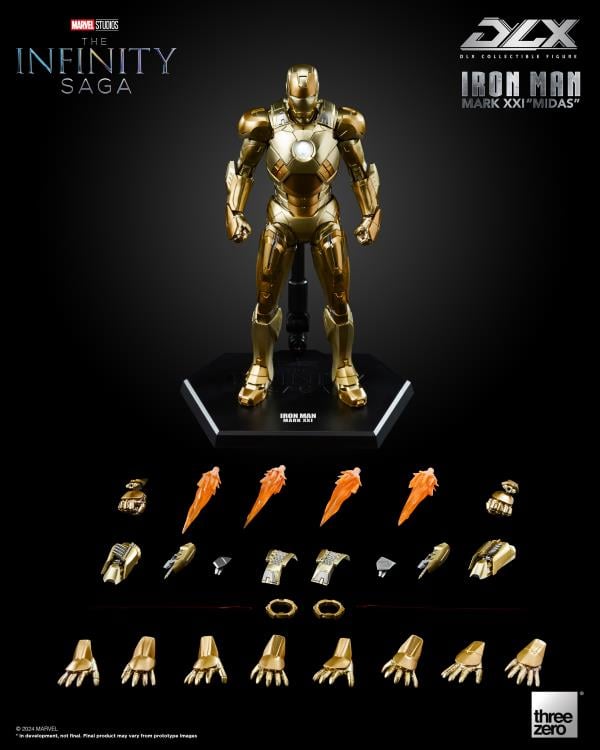 Avengers: The Infinity Saga DLX Iron Man Mark XXI "Midas" 1/12 Scale Action Figure (Preorder Q3 2025) - Collectables > Action Figures > toys -  ThreeZero