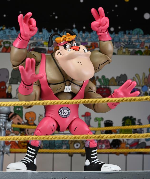 Teenage Mutant Ninja Turtles Adventures Stump Wrestling Cryin' Houn' (Archie Comics) - Action figure -  Neca