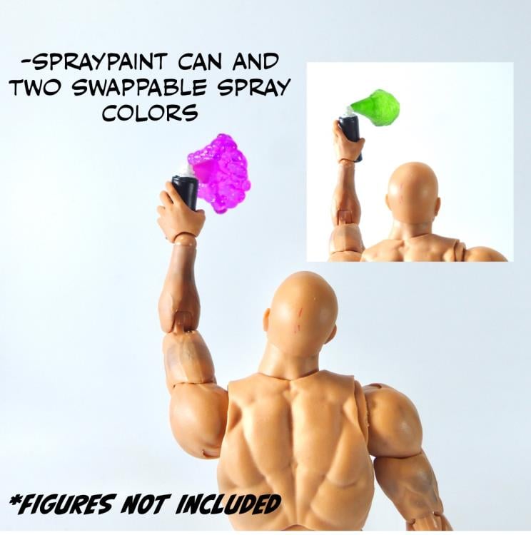 Game On! Super Action Stuff - Set B - Cats with Knives 2 Action Figure Accessory Set - Collectables > Action Figures > toys -  HAPPYCAT INDUSTRIES