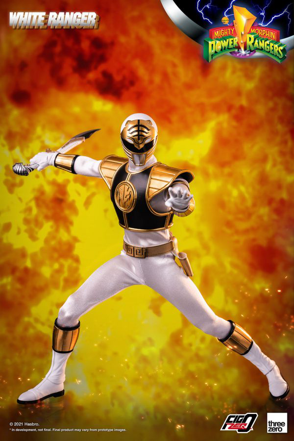 Three Zero Mighty Morphin Power Rangers - FigZero 1/6 White Ranger (preorder) - Collectables > Action Figures > toys -  ThreeZero
