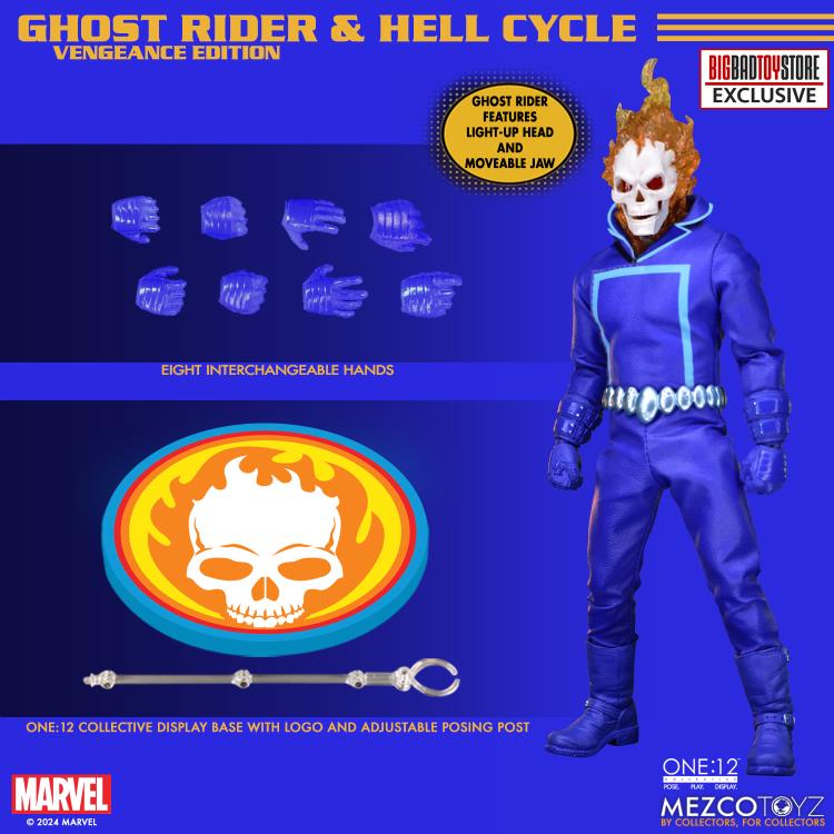 Ghost Rider One:12 Collective Marvel's Ghost Rider & Hell Cycle (Vengeance Edition) (preorder Q1 2025) - Collectables > Action Figures > toys -  MEZCO TOYS