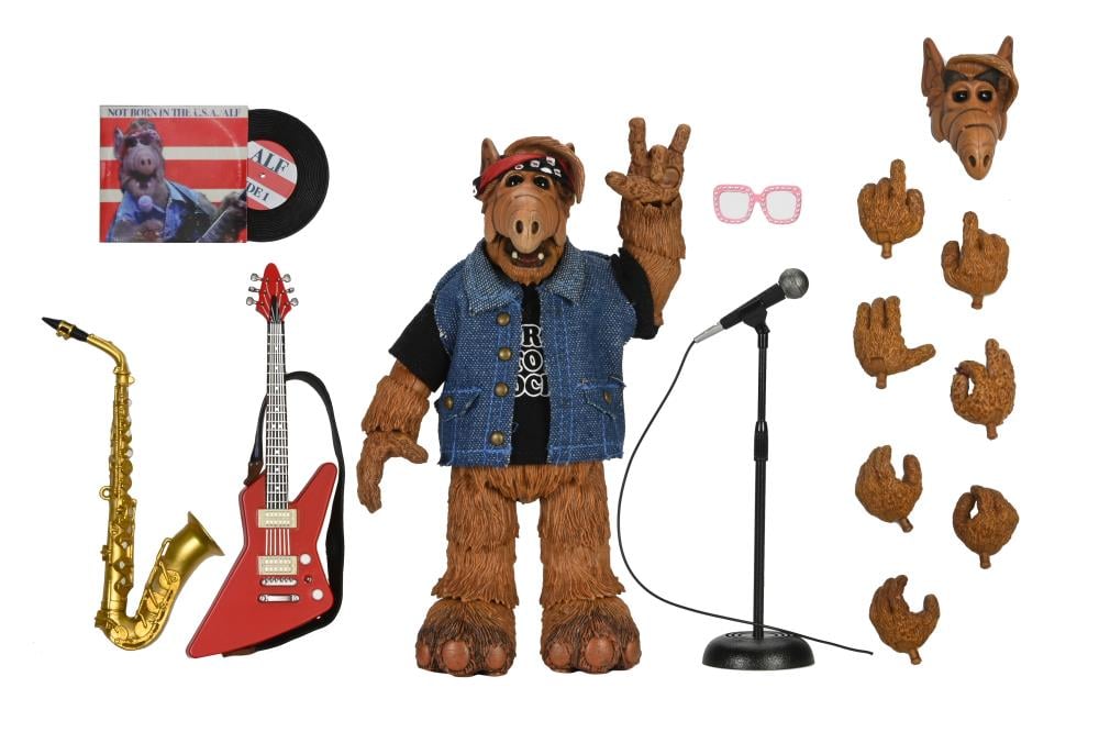 Toys-K-psycho アルフ ボーン・トゥ・ロック ver NECA ALF Ultimate Born to Rock ALF Action Figure — Toy Snowman