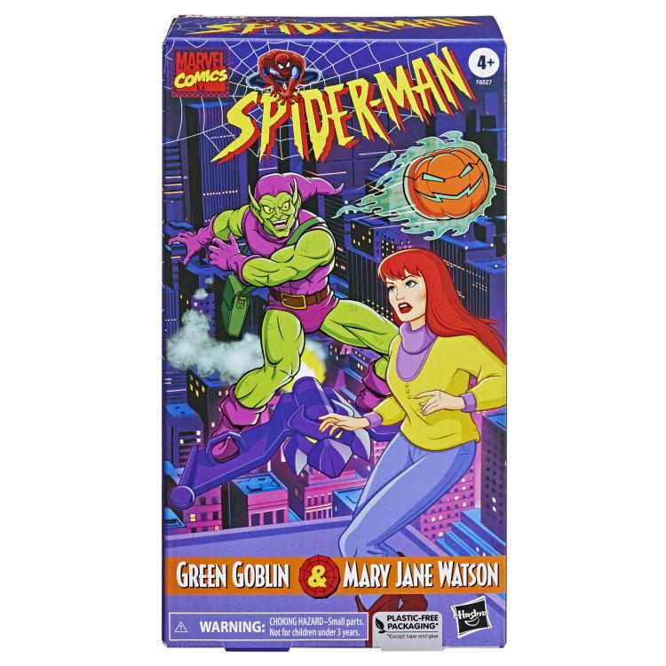 Spider-Man Marvel Legends Mary Jane & Green Goblin Exclusive Two-Pack - Collectables > Action Figures > toys -  Hasbro