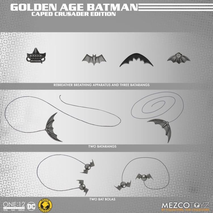 DC Comics One:12 Collective Golden Age Batman: Caped Crusader Edition - Exclusive - Collectables > Action Figures > toys -  MEZCO TOYS