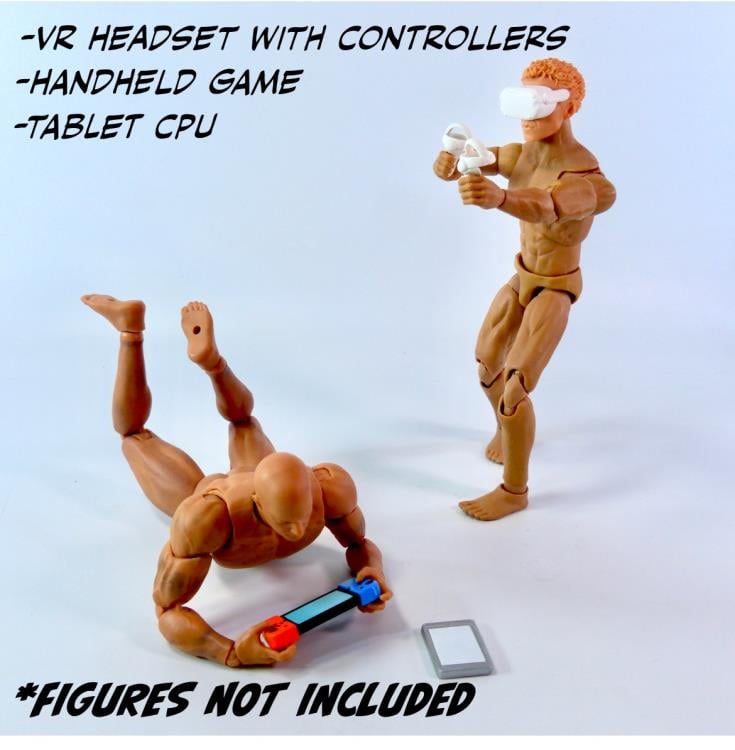 Game On! Super Action Stuff - Set A - Cyber Dagger Action Figure Accessory Set - Collectables > Action Figures > toys -  HAPPYCAT INDUSTRIES