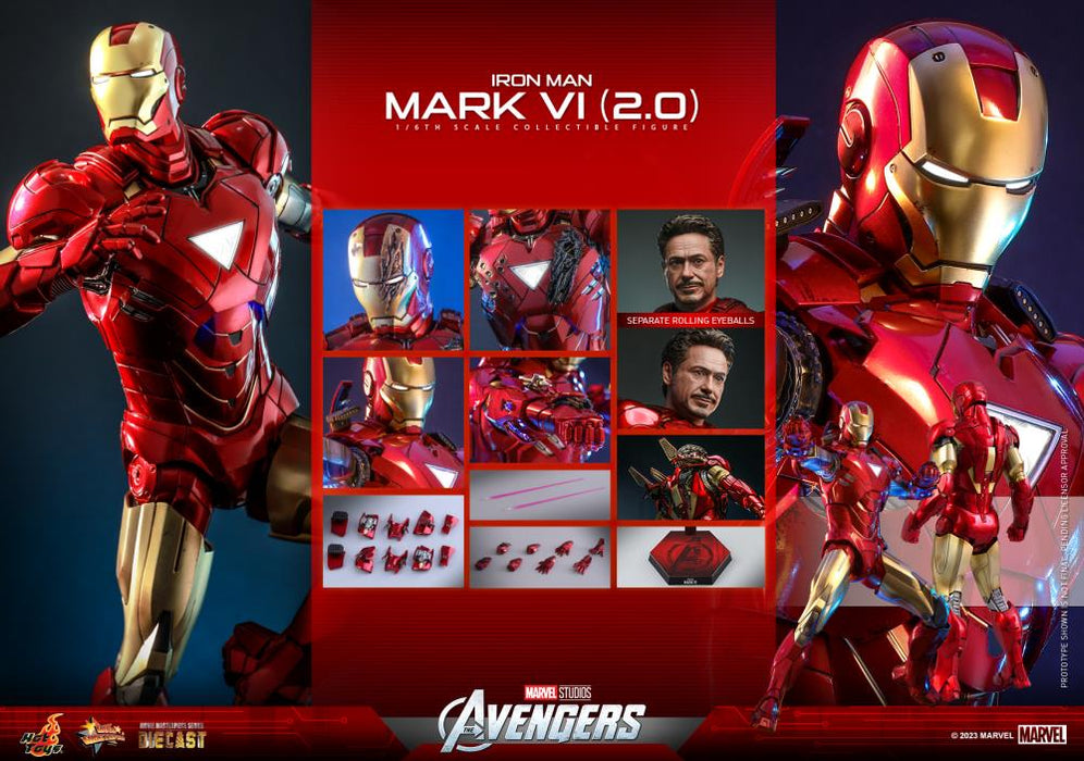 The Avengers MMS687 D52 Iron Man Mark VI (Ver 2.0) 1/6th Scale Collectible Figure