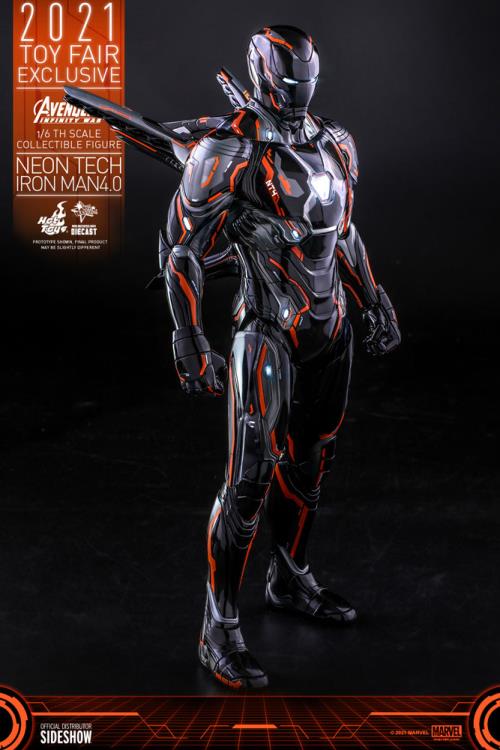 Avengers: Infinity War MMS597D39 Neon Tech Iron Man 4.0 1/6th Scale - Exclusive - Collectables > Action Figures > toys -  Hot Toys