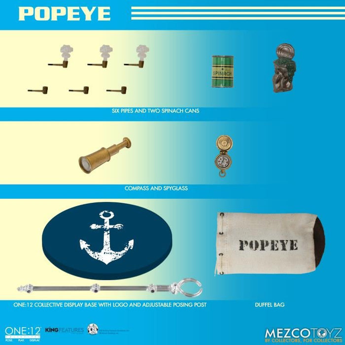 Popeye One:12 Collective Popeye (preorder) - Collectables > Action Figures > toys -  MEZCO TOYS