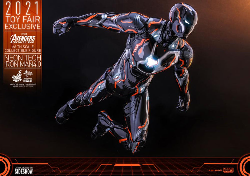 Avengers: Infinity War MMS597D39 Neon Tech Iron Man 4.0 1/6th Scale - Exclusive - Collectables > Action Figures > toys -  Hot Toys